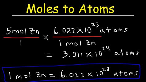 atoms to mol conversion|mol to atoms molecule.